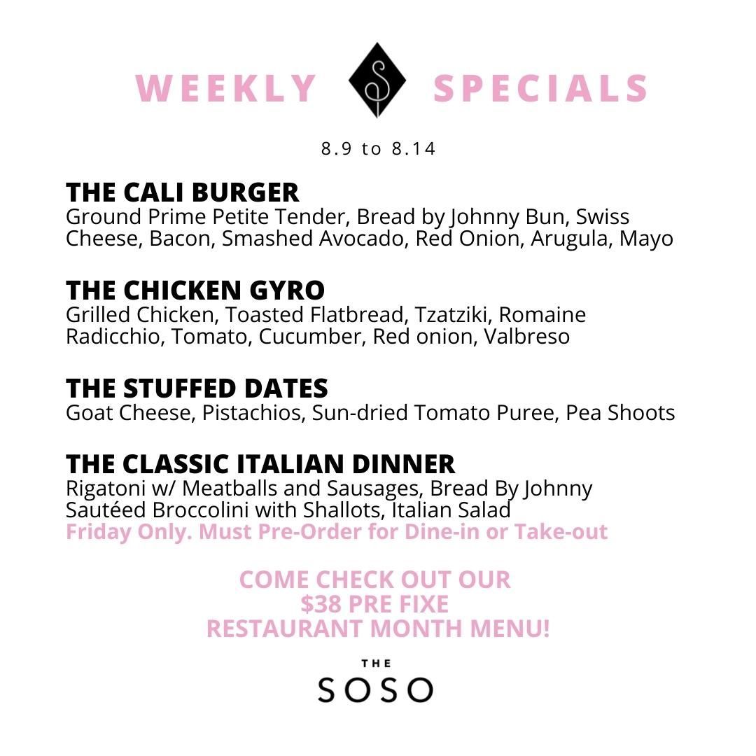 Join us for one of this weeks specials, The Peruvian Burger