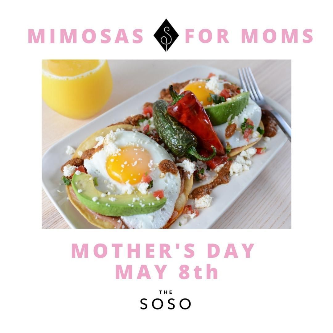Join us for Brunch on Mother's Day and Mom get's a mimosa on us! 11-4 Sunday, May 8th. 
.
.
.