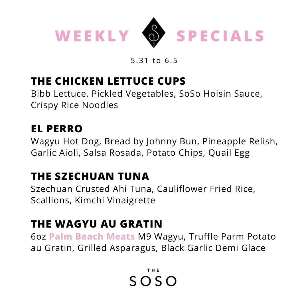 New specials for the week are in! Available after 4pm today through Sunday 6/5 or until they run out. El Perro is waiting for you! 
.
.
.
@palmbeachmeats @breadbyjohnny