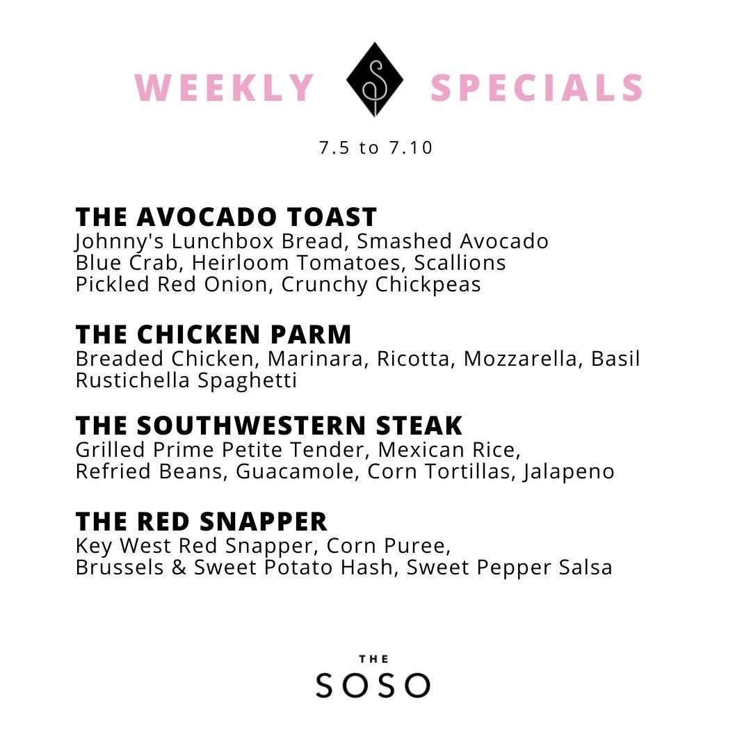 Specials for the week are in! Available after 4pm Tuesday then all day Wednesday through Sunday 7/10 or until they run out. Which one are you most excited to try?
.
.
.
@fishswholesale @breadbyjohnny